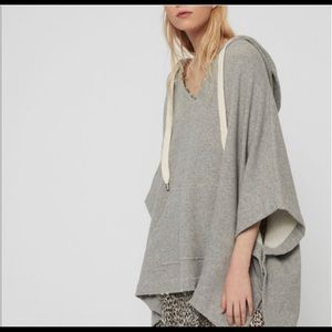 ALL SAINTS Poncho Hoodie